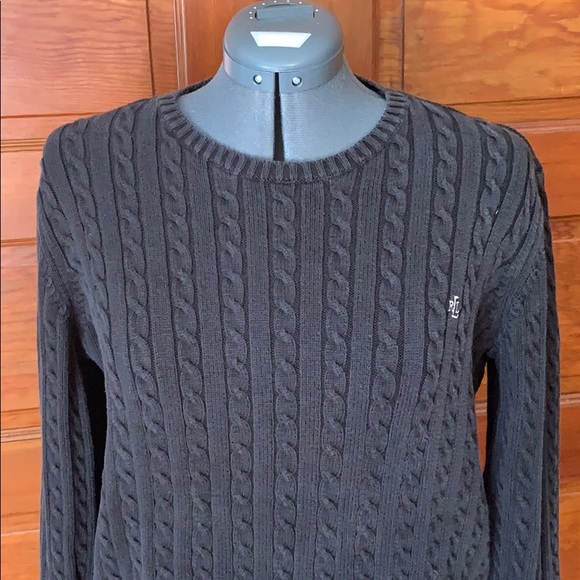 Ralph Lauren Sweaters - Ralph Lauren Classic Crew Neck Knit Sweater Black